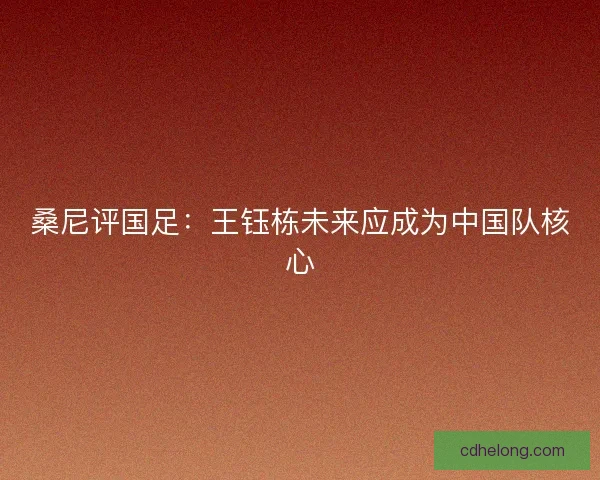桑尼评国足：王钰栋未来应成为中国队核心